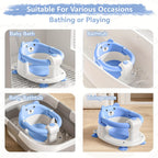 Baby Bath Seat For Babies Non-Slip Infant Chair With 4 Suction