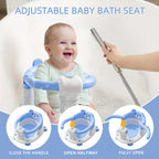 Baby Bath Seat For Babies Non-Slip Infant Chair With 4 Suction
