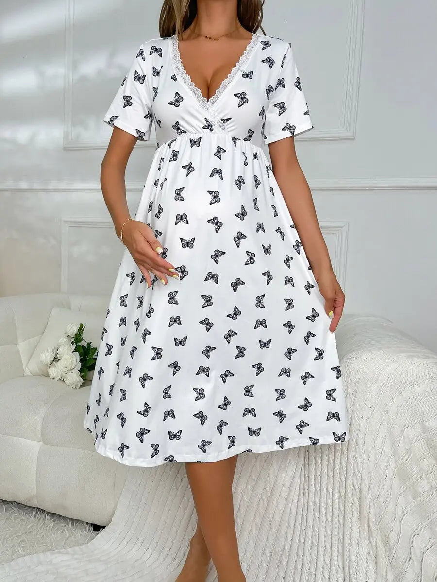 Maternity Surplice Dress