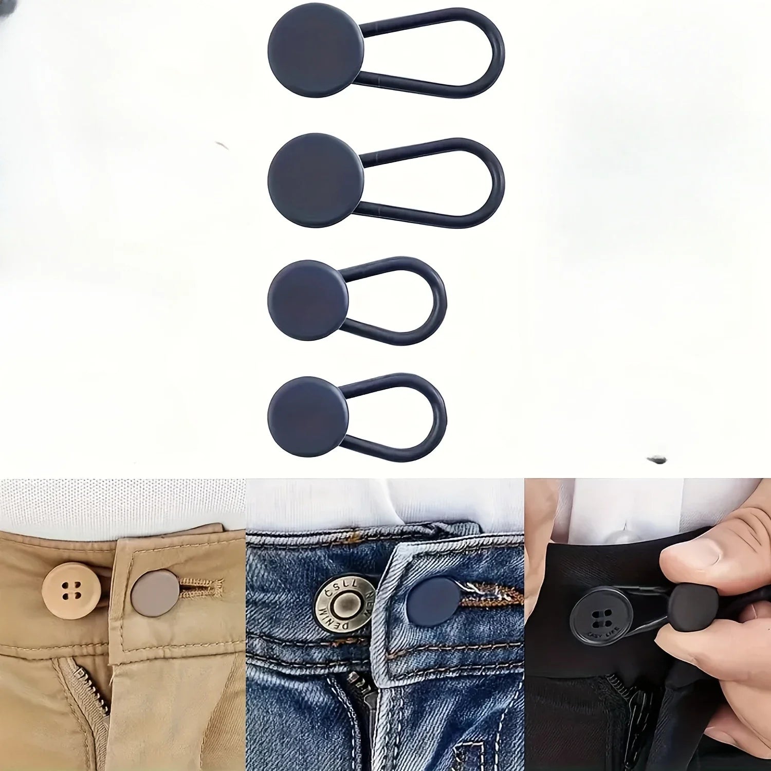 Easy-Adjust waist Extenders -pants Button