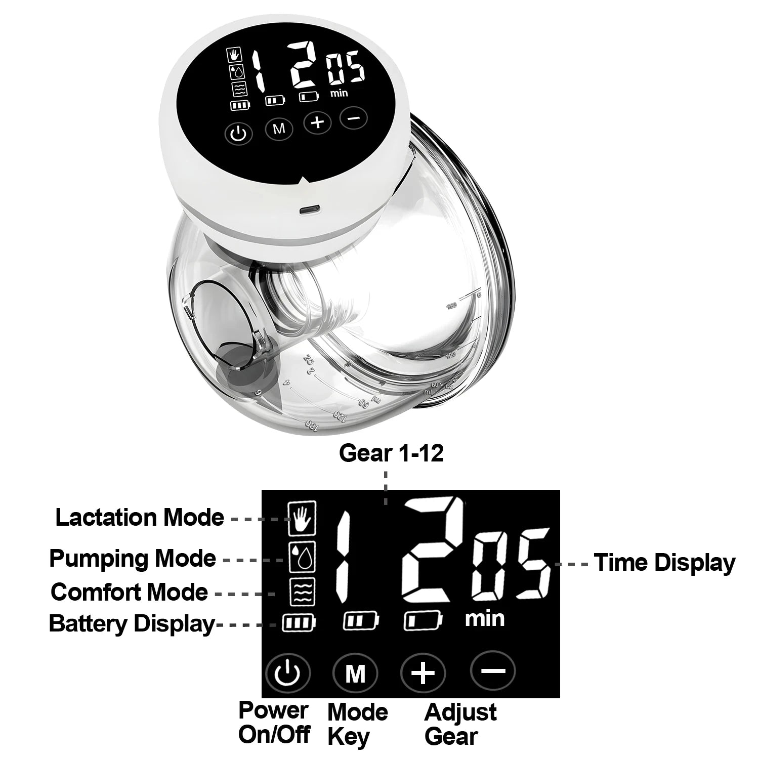 Wearable Electric Breast Pump Painless  automatic,