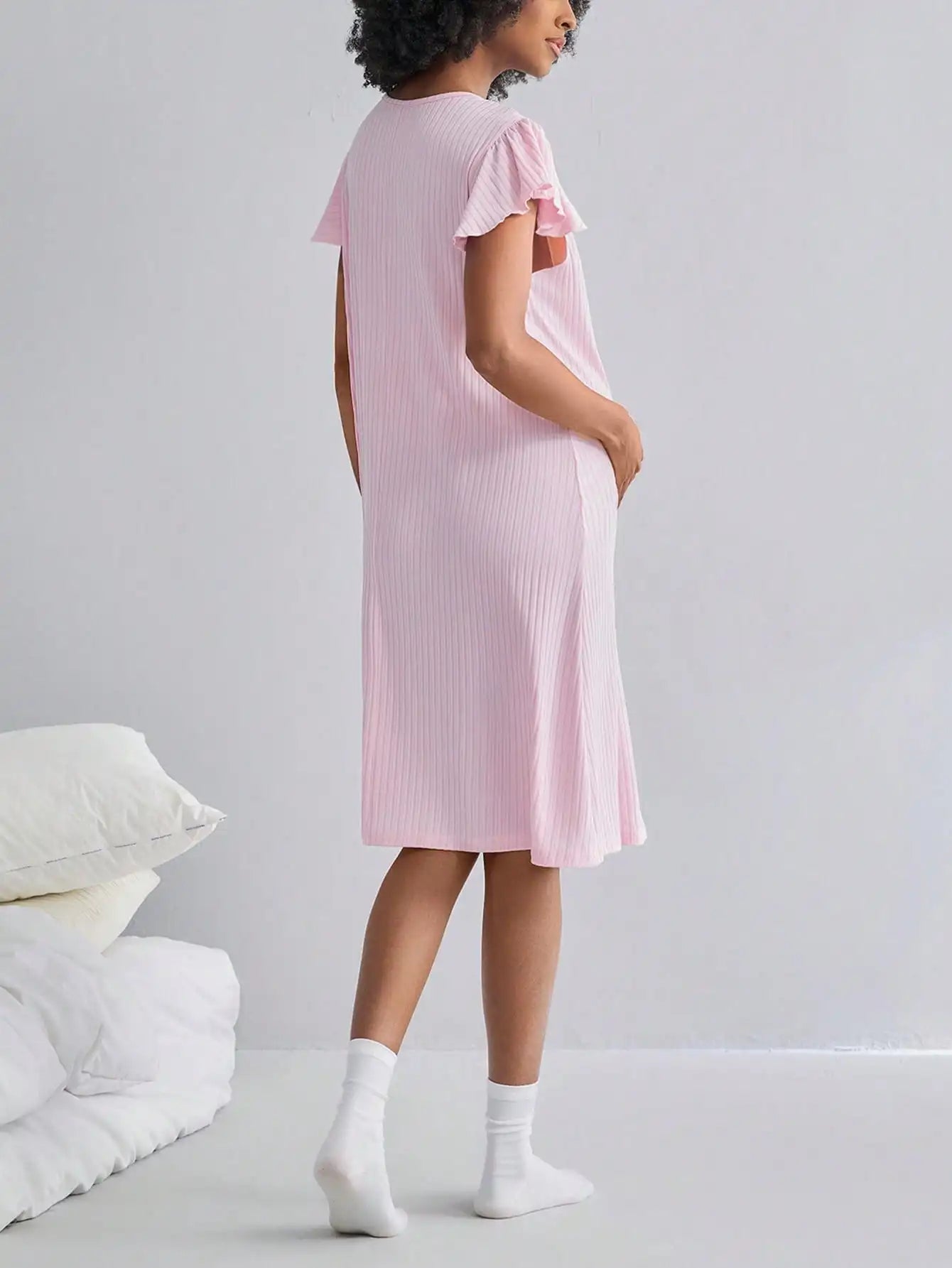 Nursing Maternity Sleepwear Dress