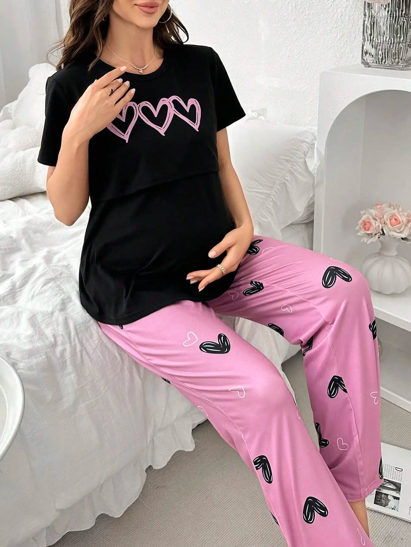 Maternity Nursing Pajama Set