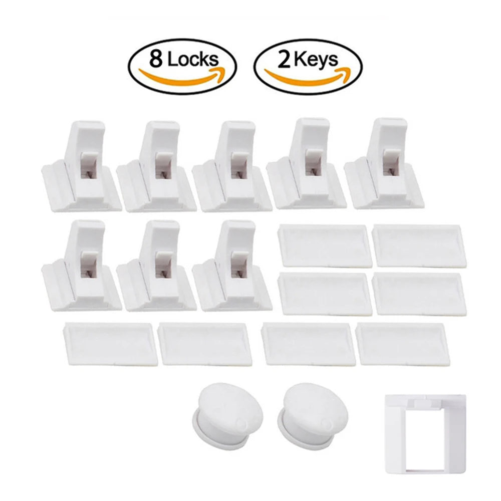 Magnetic Child Safety Lock invisible  Kids Security Drawer Latch Cabinet Door