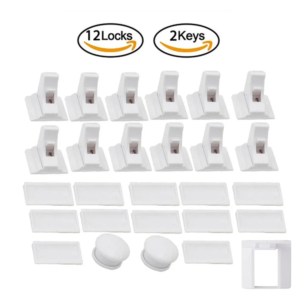 Magnetic Child Safety Lock invisible  Kids Security Drawer Latch Cabinet Door
