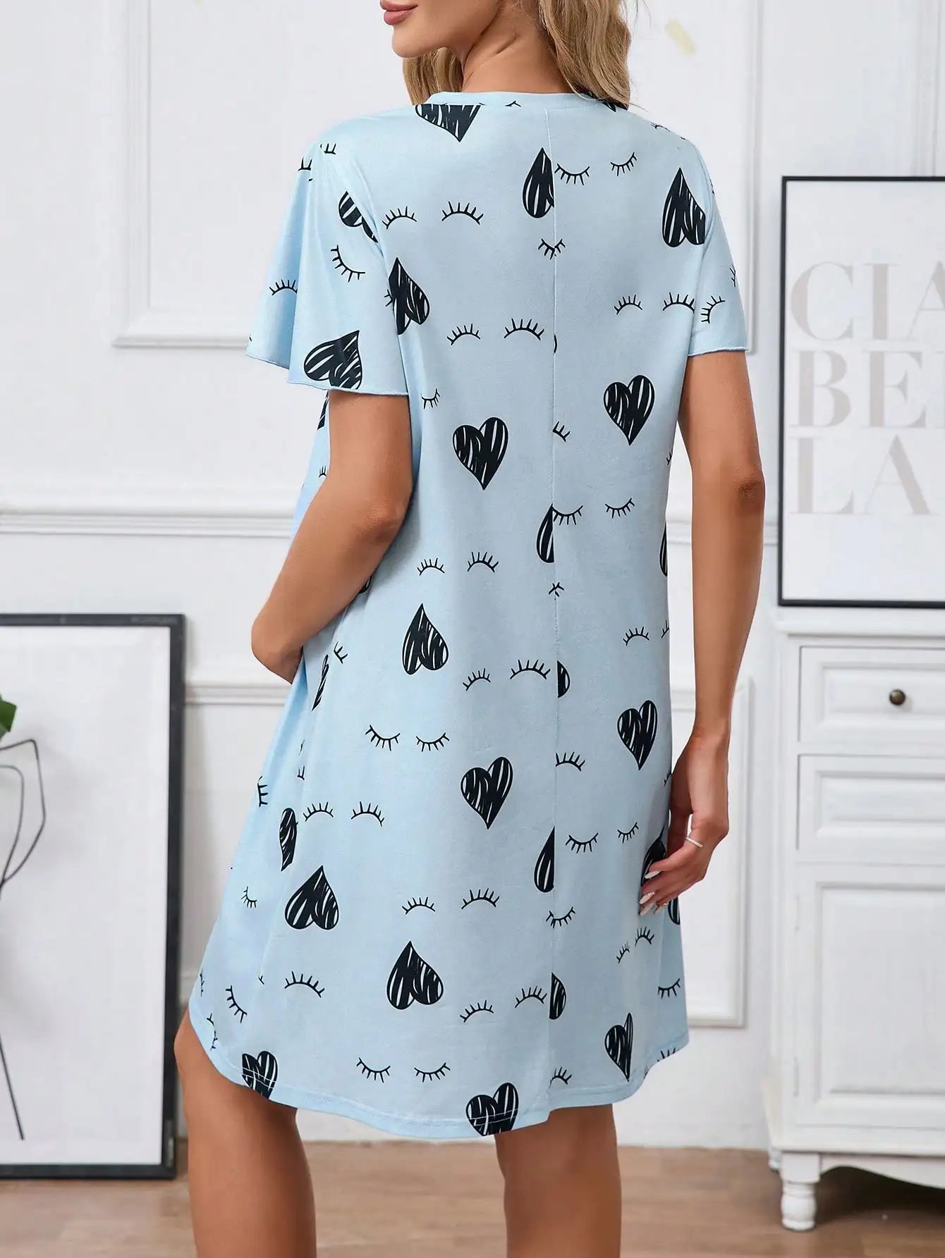 Maternity Nightgown Short Sleeve