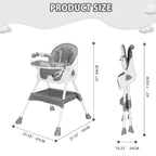 Foldable Baby High Toy Rack, Easy to Clean