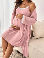 2-Piece Maternity Nursing Sleep Set: