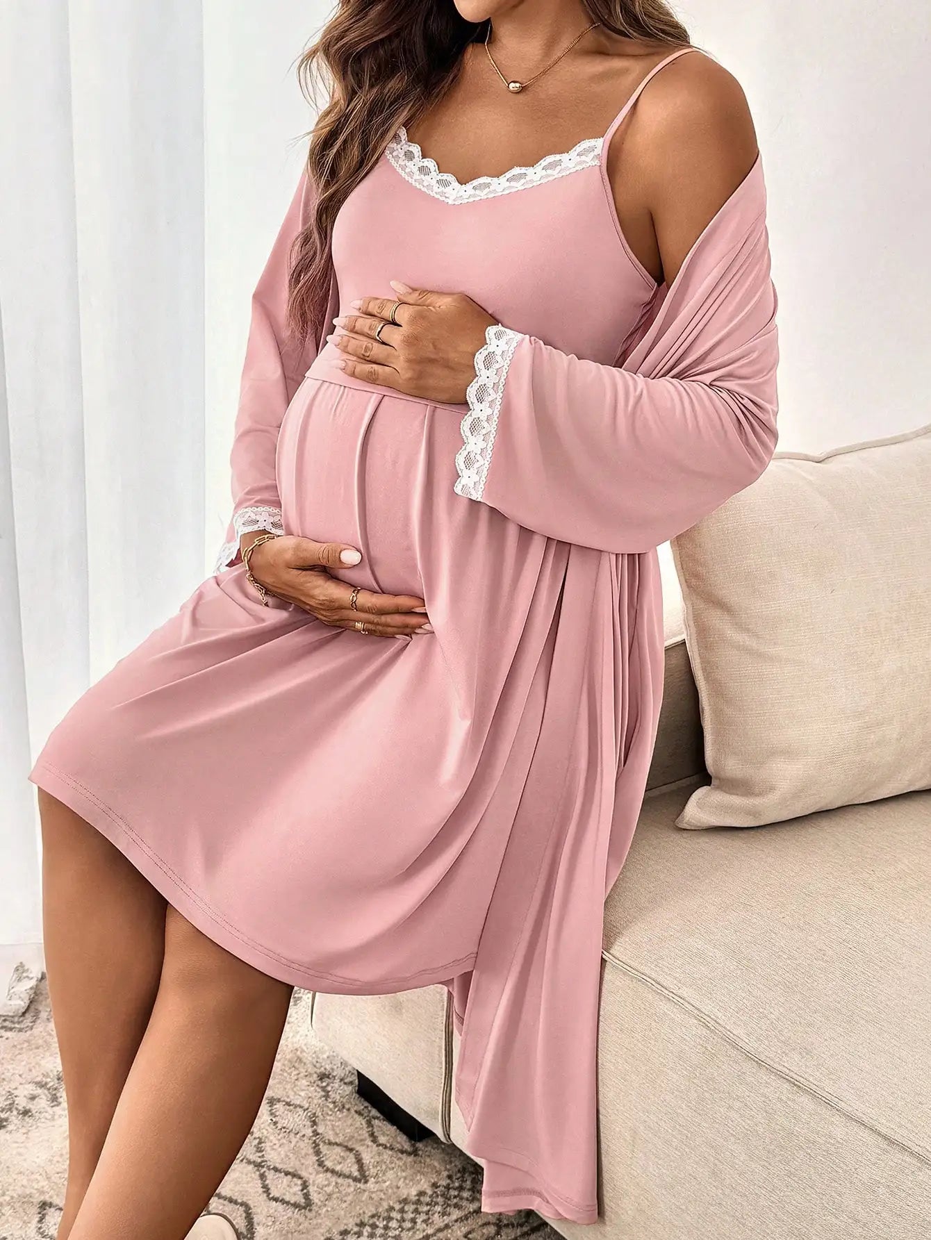 2-Piece Maternity Nursing Sleep Set: