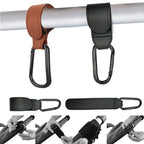 1/2pcs PU Leather Baby Bag Stroller Hook Accessories