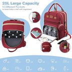 Changing Station, Foldable Diaper Bag Backpack with Bed ,