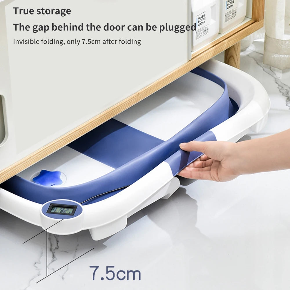 Baby Bathtub for Newborn to Toddler with Soft Cushion