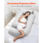 Pregnancy Pillow with Removable &Washable Cover