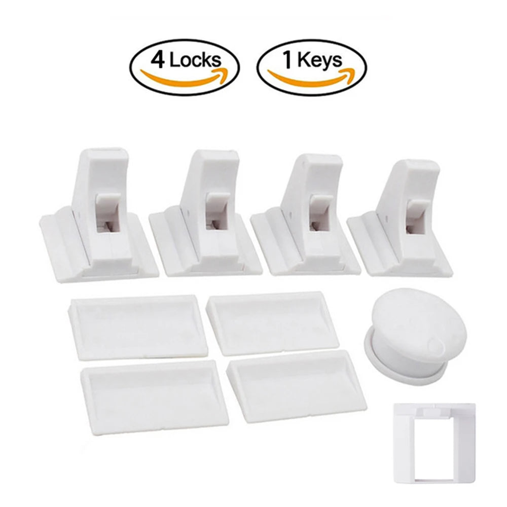 Magnetic Child Safety Lock invisible  Kids Security Drawer Latch Cabinet Door