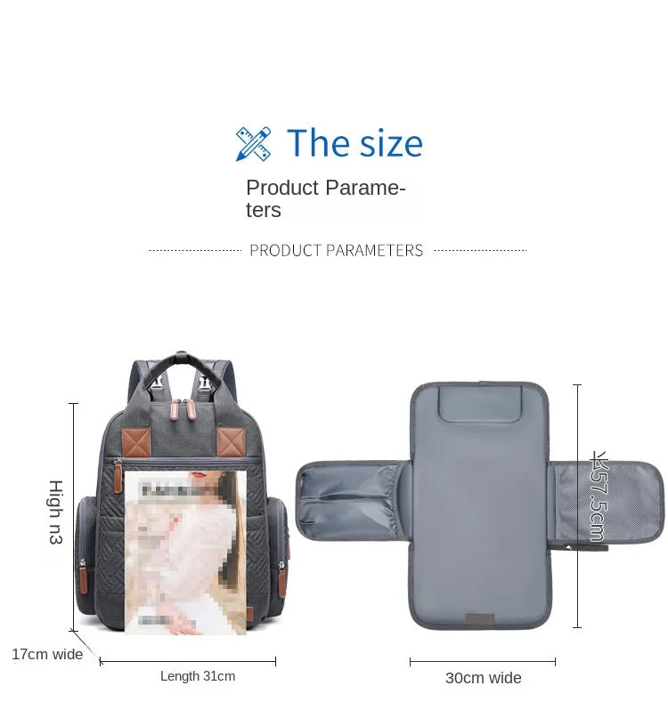 Multi-function Maternity Bags with Changing Mat