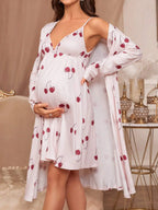 Maternity  Cami Sleep Dress with Robe Set