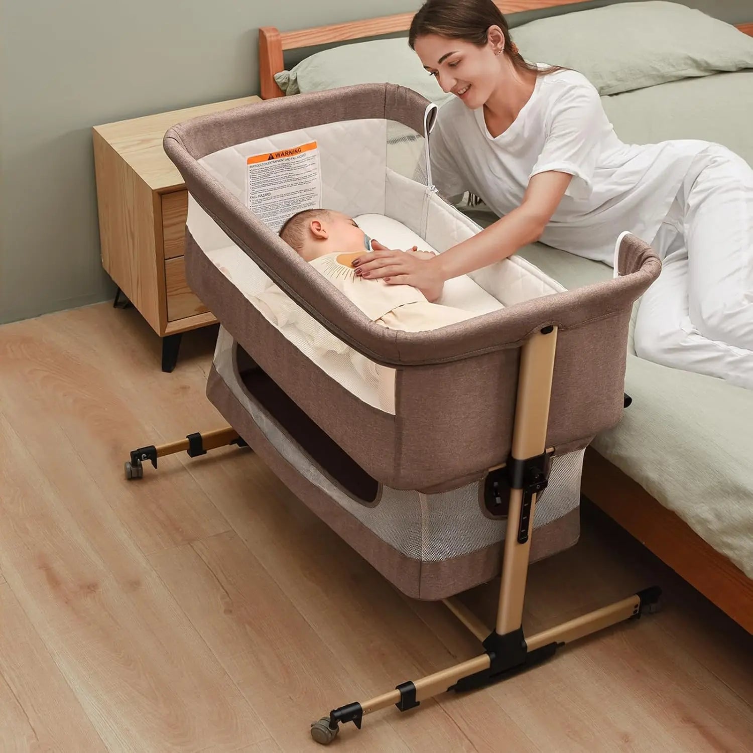 3-in-1 Adjustable Portable Baby Crib