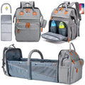 Large Capacity Diaper Backpack with Detachable Changing Station,