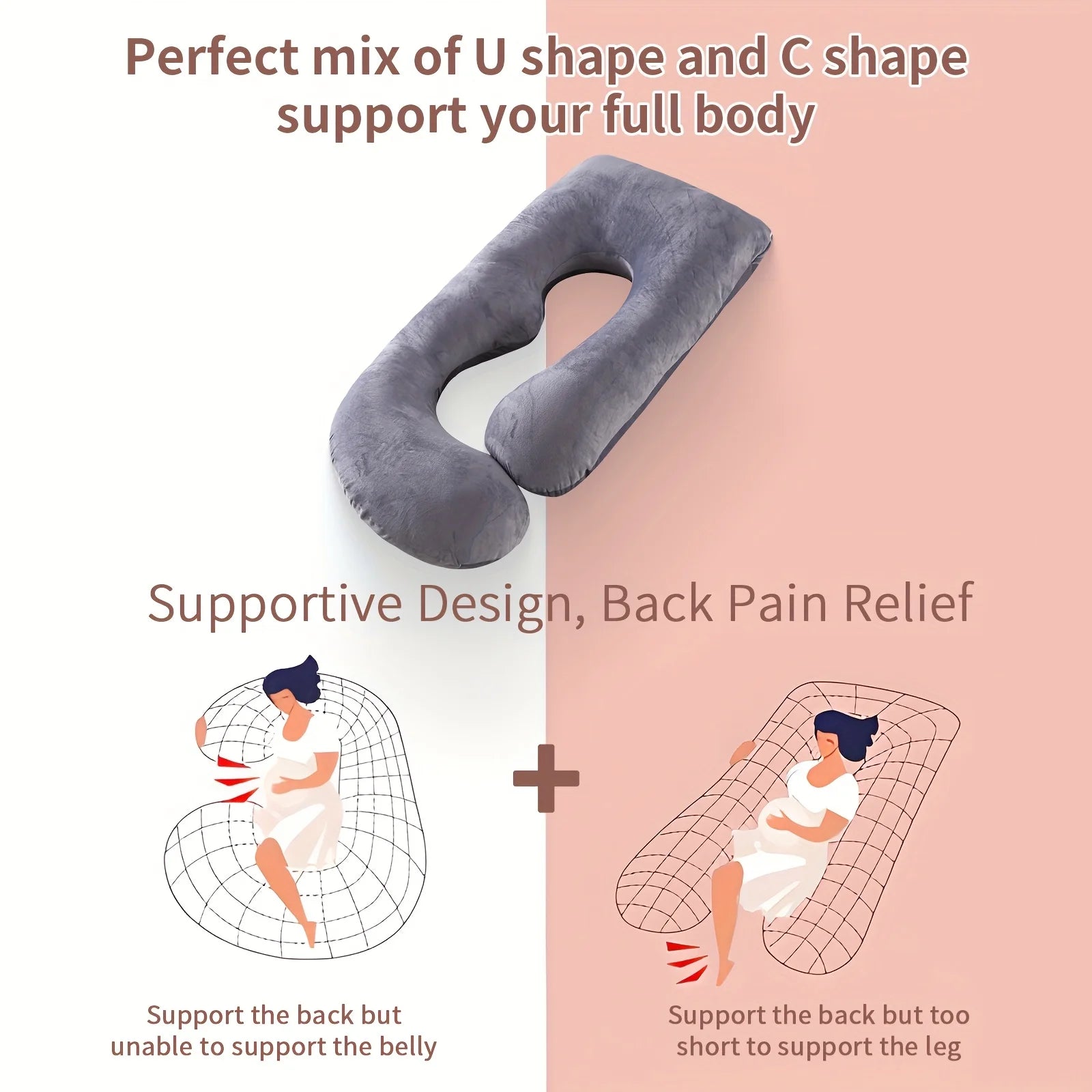Detachable Maternity Pillow - G-Shaped