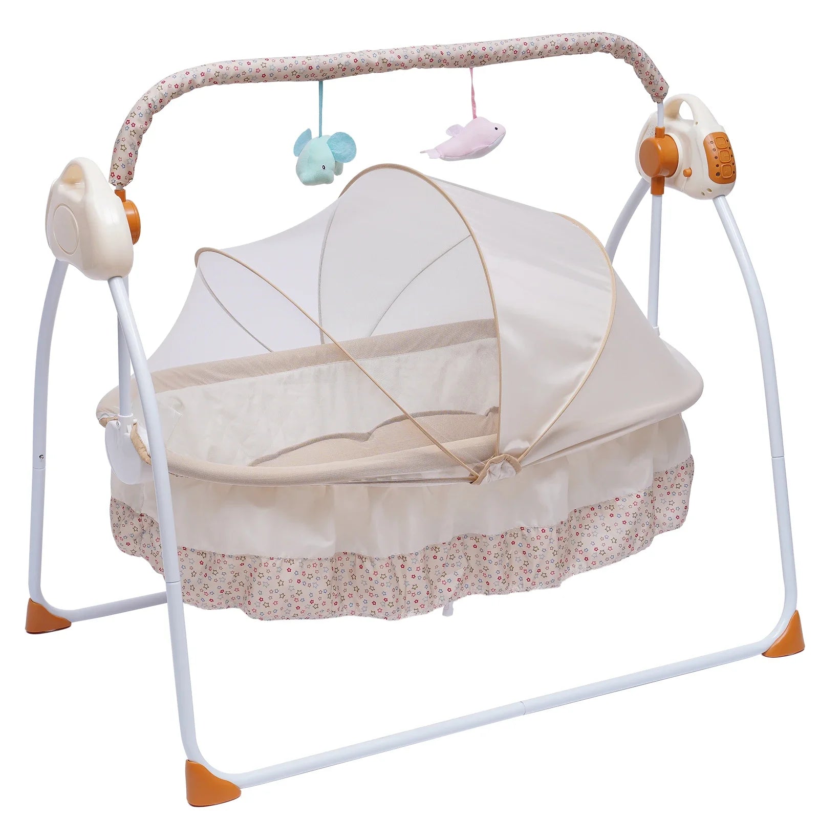 25kg Electric Baby Crib Cradle Auto Swing Bed