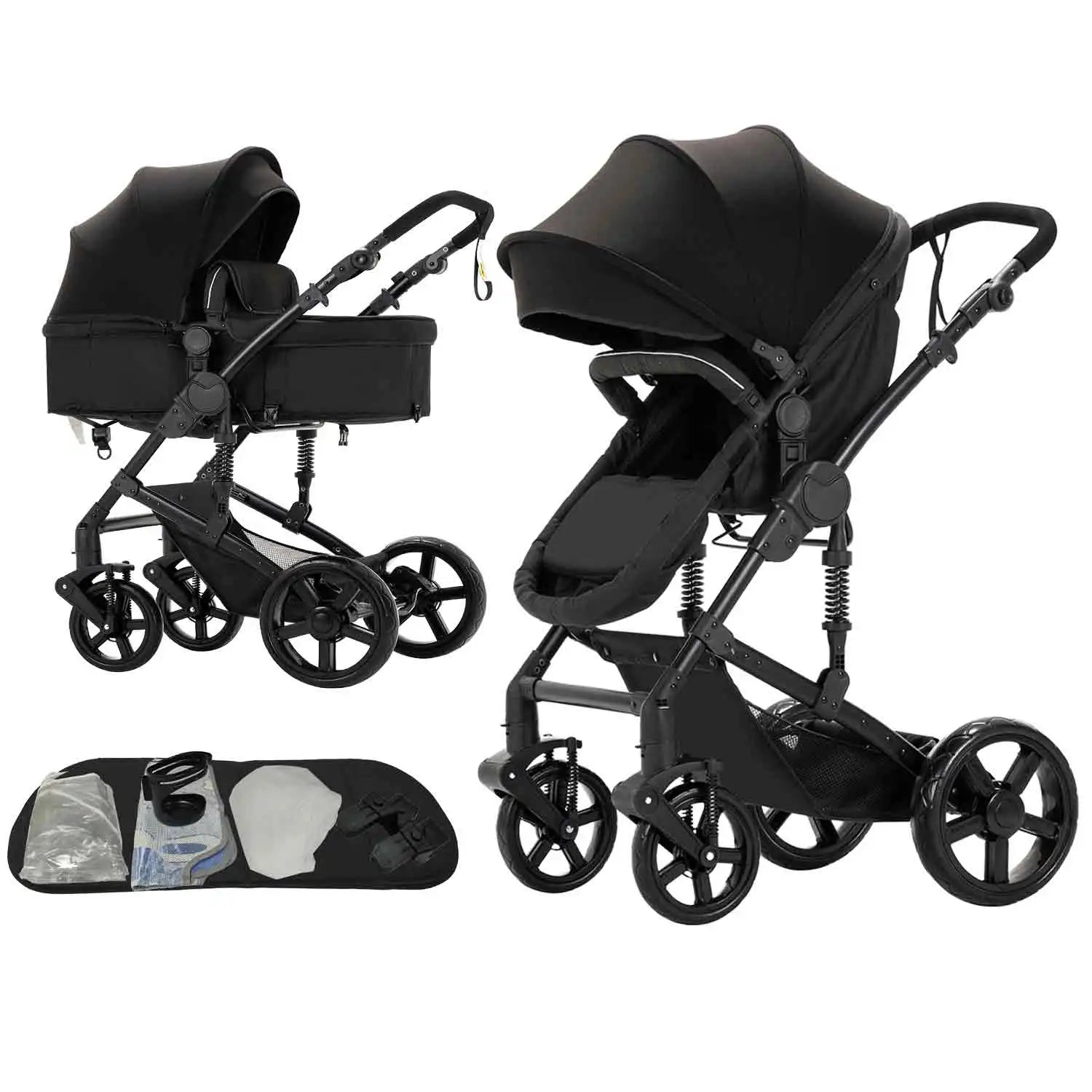 3 in 1 Baby Stroller with Car Seat ISOFIX Compatible