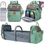 Large Capacity Diaper Backpack with Detachable Changing Station,