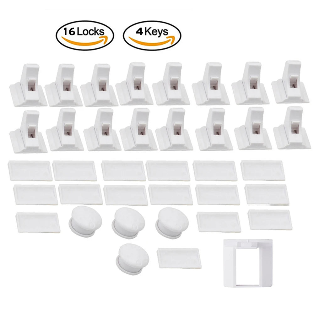 Magnetic Child Safety Lock invisible  Kids Security Drawer Latch Cabinet Door