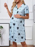 Maternity Nightgown Short Sleeve