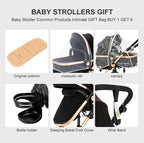3 in 1 Baby Stroller with Car Seat ISOFIX Compatible
