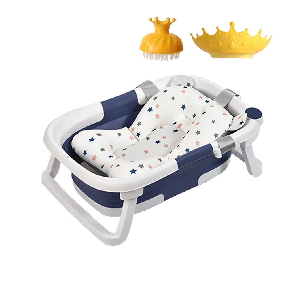 Baby Bathtub for Newborn to Toddler with Soft Cushion