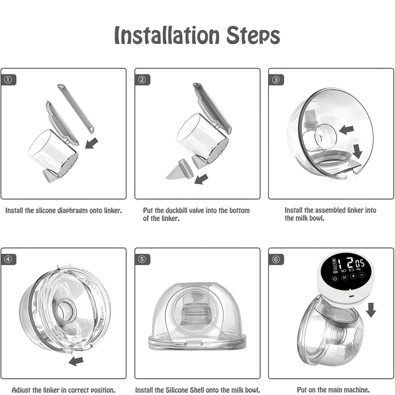 Wearable Electric Breast Pump Painless  automatic,