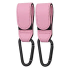1/2pcs PU Leather Baby Bag Stroller Hook Accessories