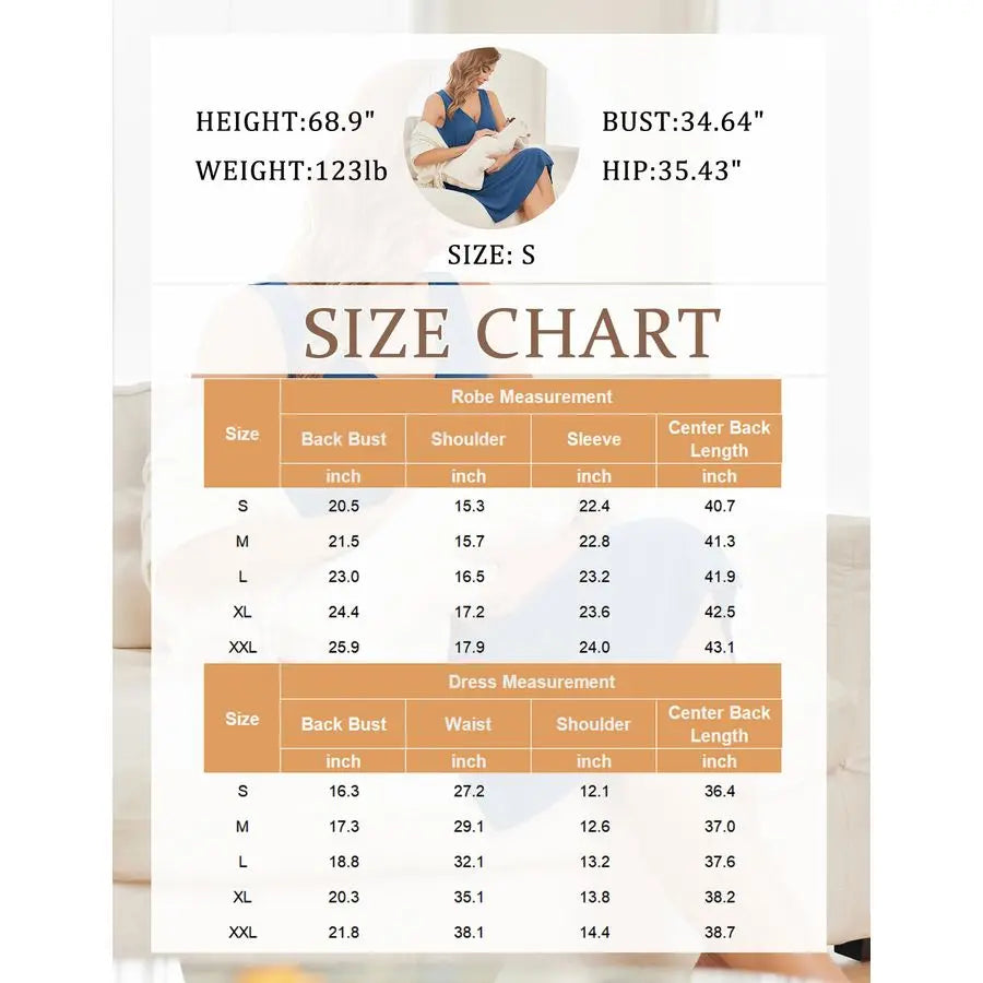 Maternity Robe Set Labor Delivery