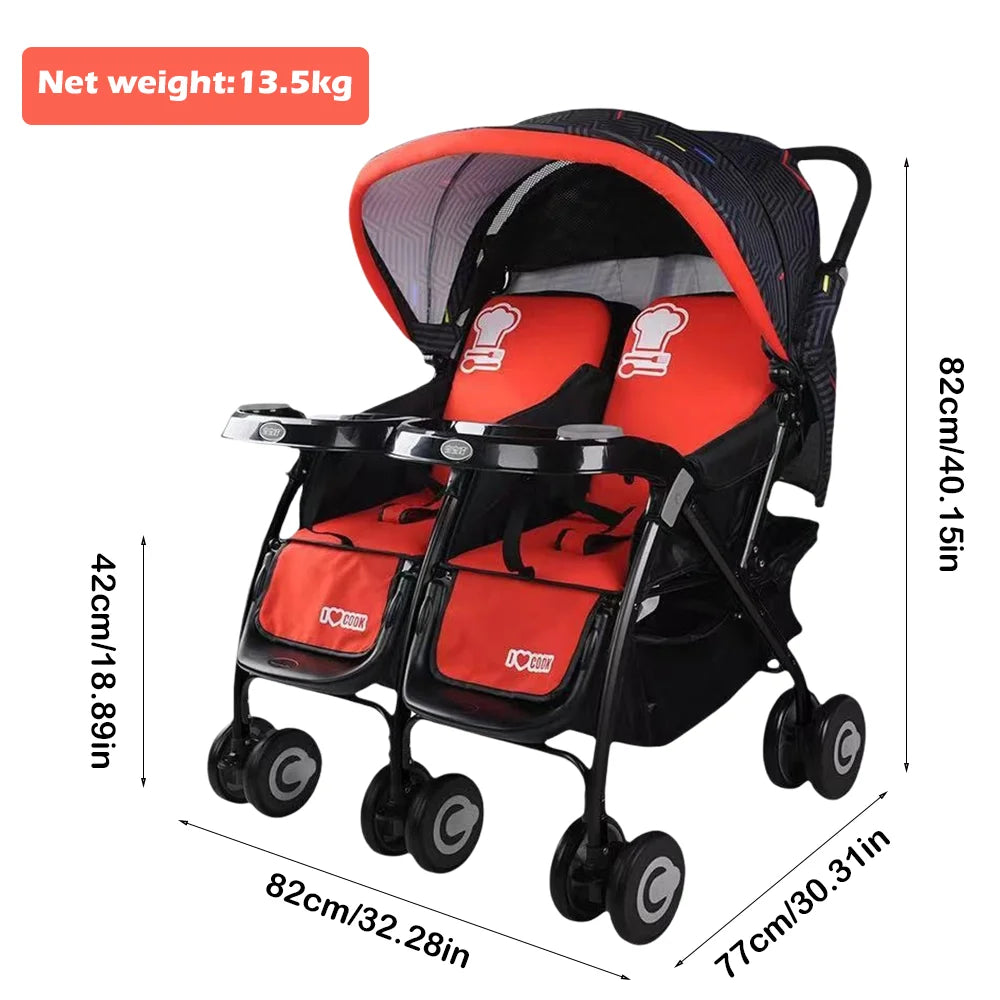 Twins baby stroller,