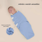 Set of 3 newborn swaddle blankets and baby hats,