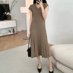Pregnant Woman Summer Knitting Dress