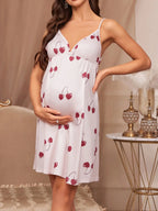 Maternity  Cami Sleep Dress with Robe Set