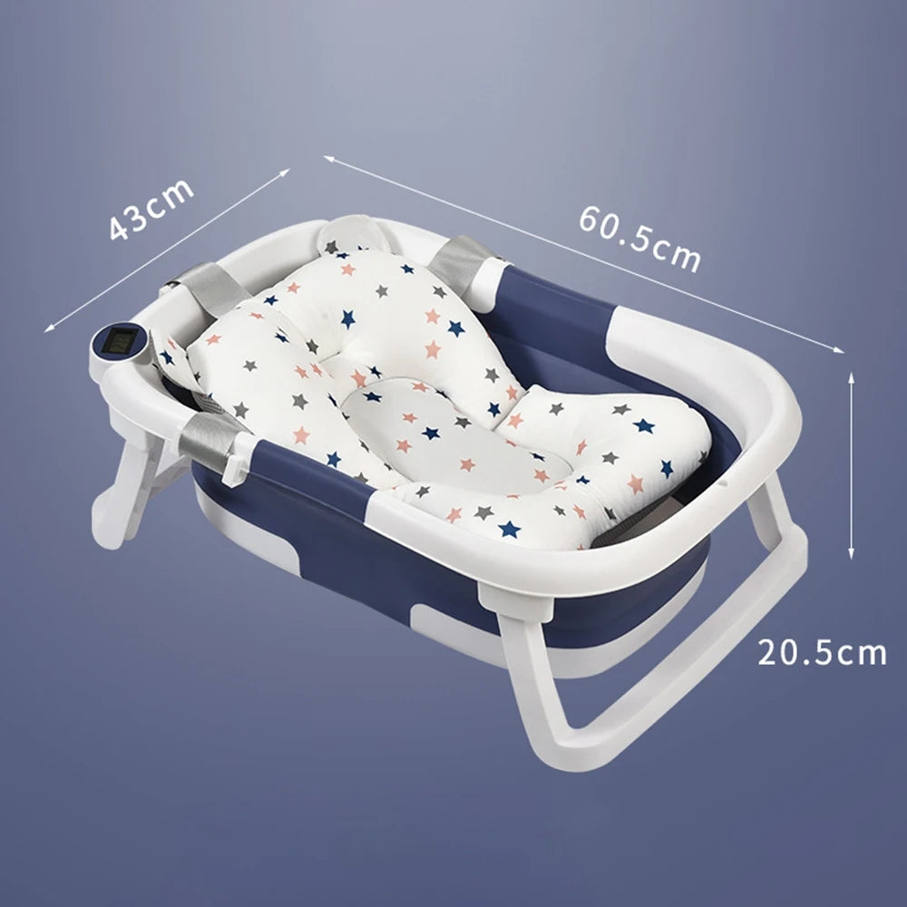 Baby Bathtub for Newborn to Toddler with Soft Cushion