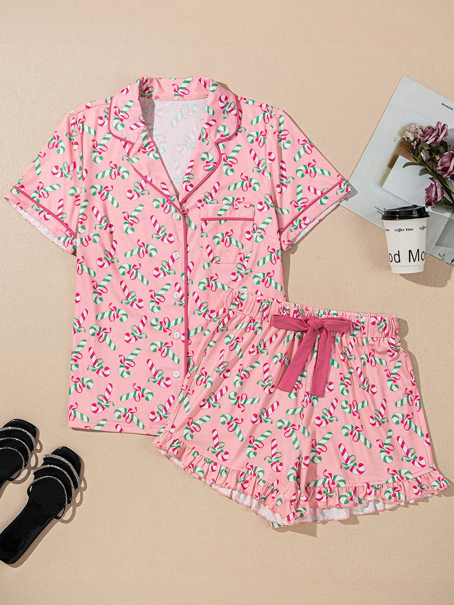 Women Summer Pajamas Set