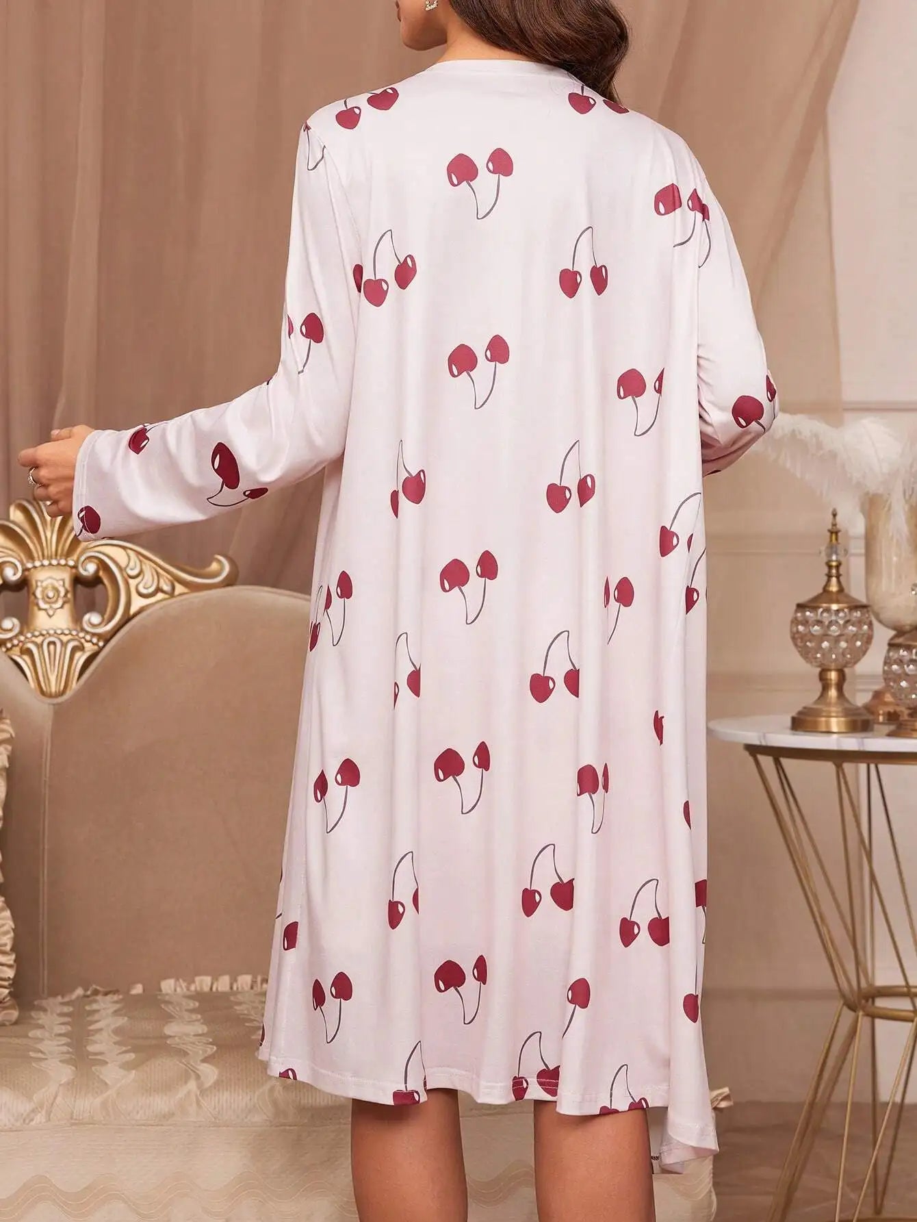 Maternity  Cami Sleep Dress with Robe Set