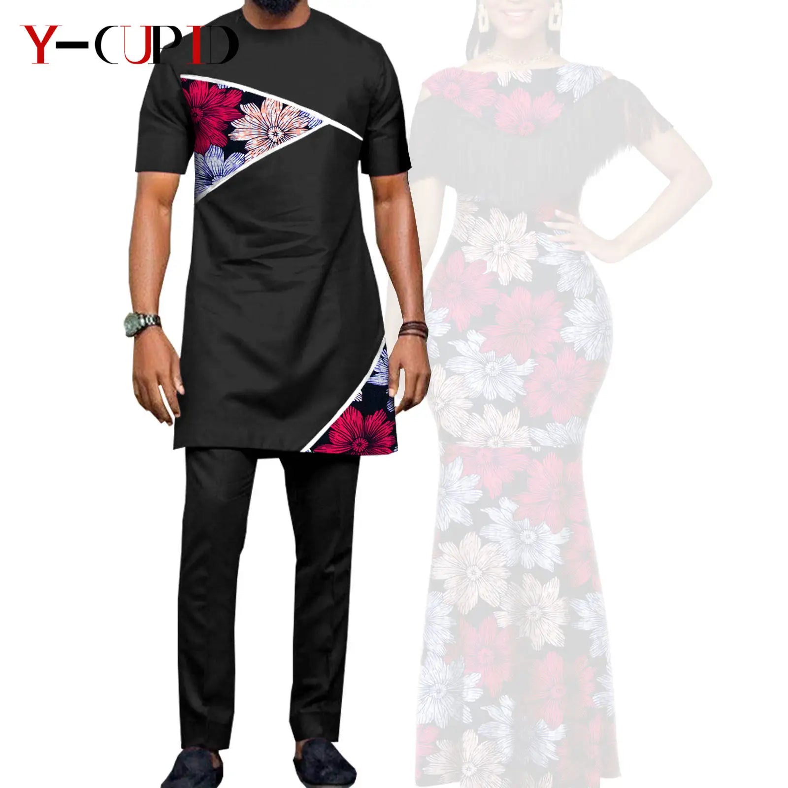 African Dresses for Women Matching Couple Outfits