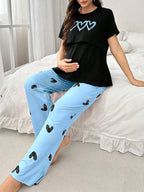 Maternity Nursing Pajama Set