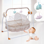 25kg Electric Baby Crib Cradle Auto Swing Bed