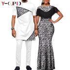 African Dresses for Women Matching Couple Outfits