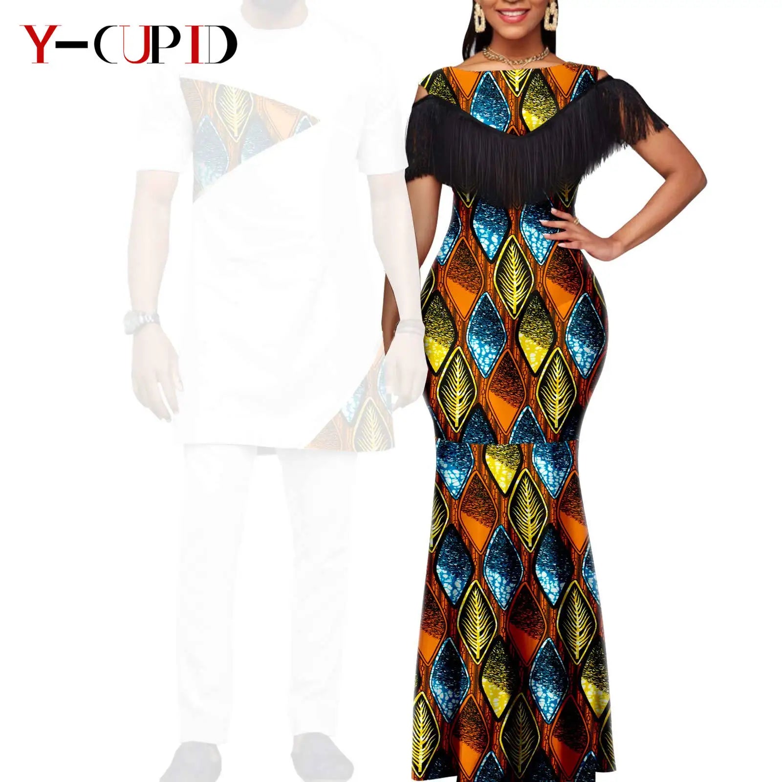 African Dresses for Women Matching Couple Outfits