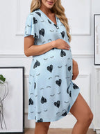 Maternity Nightgown Short Sleeve