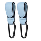 1/2pcs PU Leather Baby Bag Stroller Hook Accessories