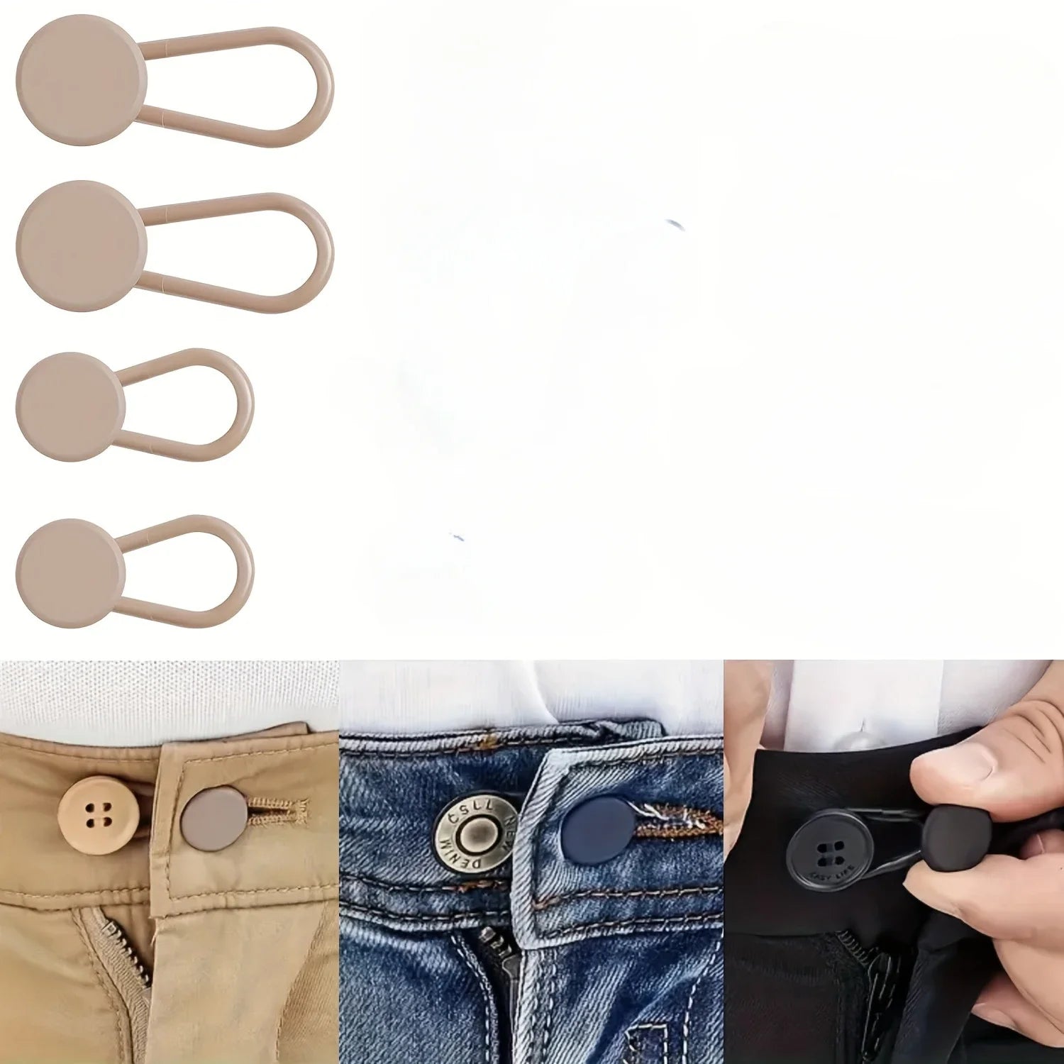 Easy-Adjust waist Extenders -pants Button