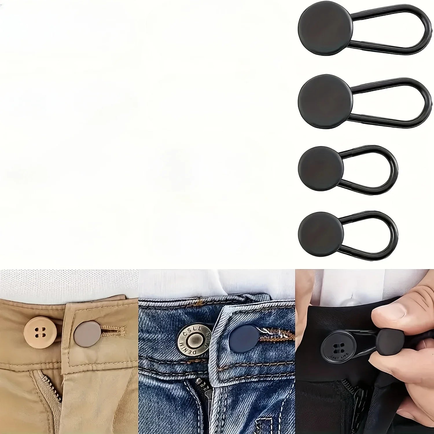 Easy-Adjust waist Extenders -pants Button