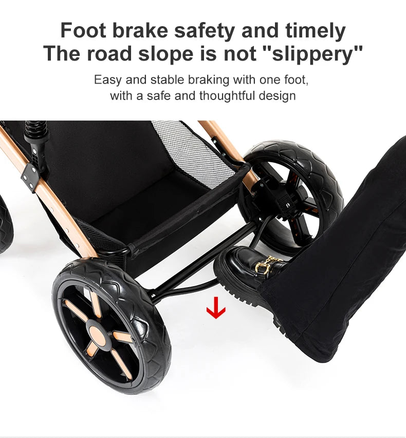 3 in 1 Baby Stroller with Car Seat ISOFIX Compatible